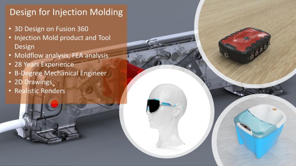 Injection molding process optimized with DFM