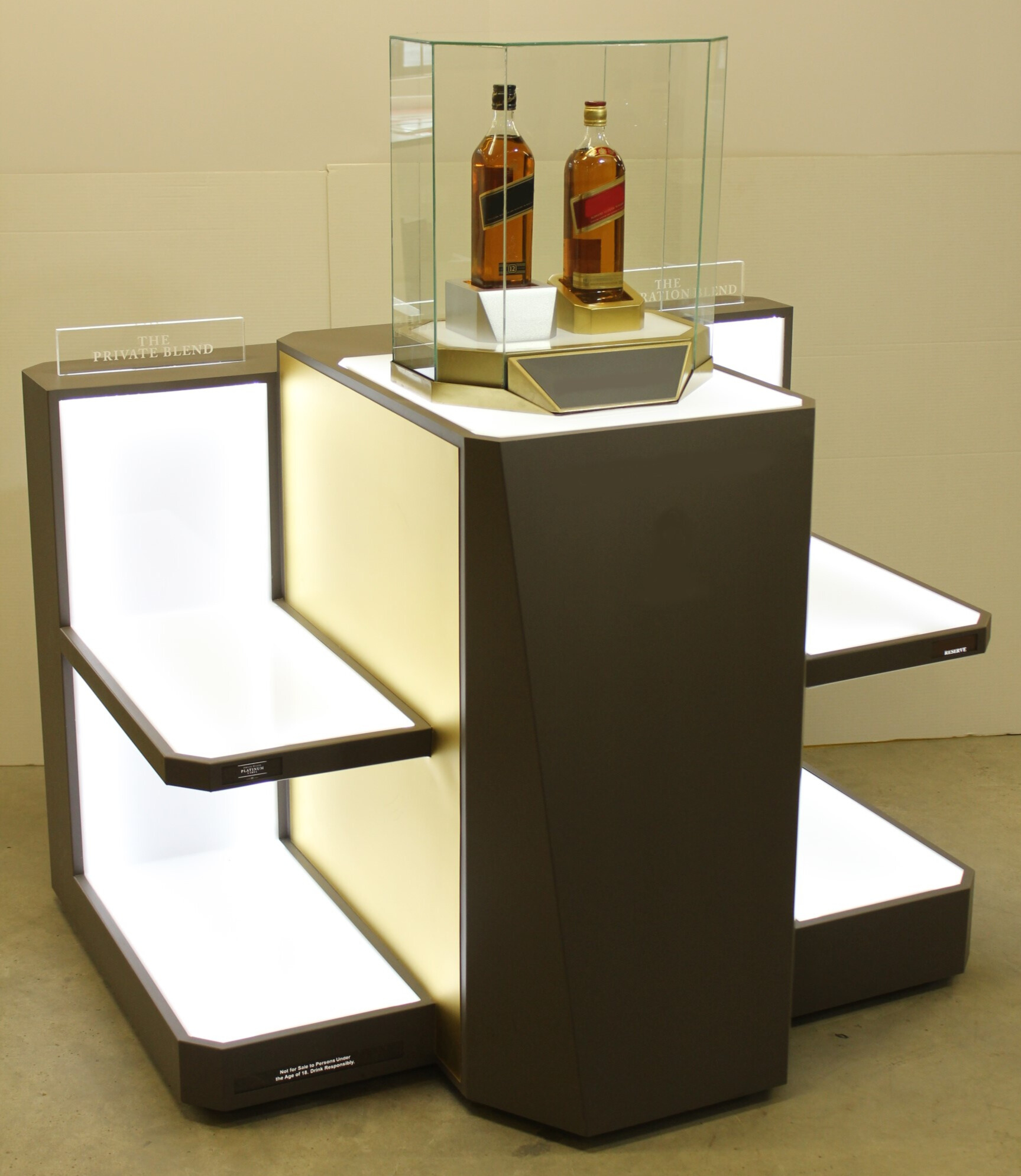 Sheet metal bend geometry example showing complex display system