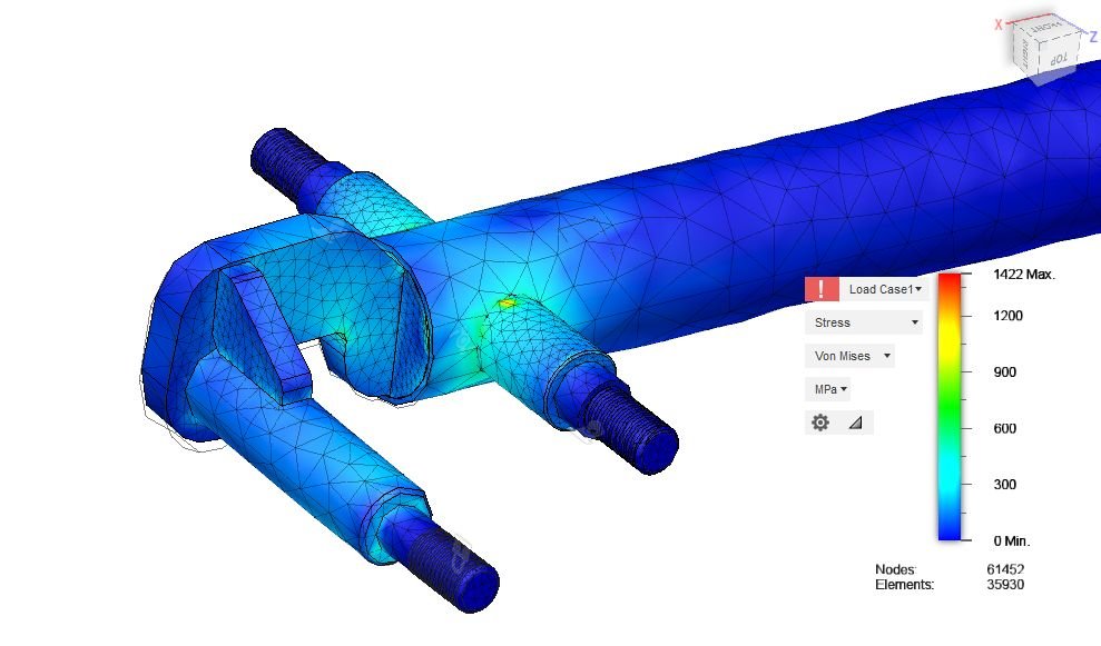FEA analysis of critical structure on Turnstar fabricated product